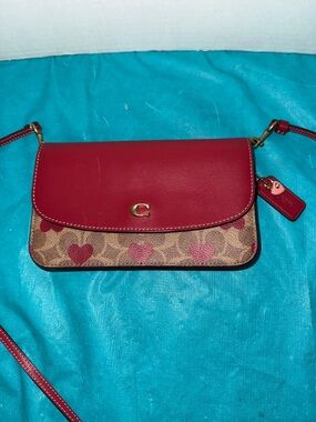 Coach Hayden Crossbody with a Heart Print.